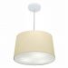 Pendente Cone Md-4247 Cúpula em Tecido 30/45x40cm Algodão Crú - Bivolt