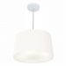 Pendente Cone Md-4247 Cúpula em Tecido 30/45x40cm Branco - Bivolt