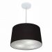 Pendente Cone Md-4247 Cúpula em Tecido 30/45x40cm Preto - Bivolt