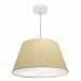 Pendente Cone Md-4249 Cúpula em Tecido 30/50x35cm Algodão Crú - Bivolt