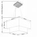 Pendente Duplo Quadrado Vivare Md-4157 Cúpula em Tecido 40x35cm Café - Bivolt