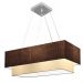 Pendente Duplo Retangular Vivare Md-4321 Cúpula em Tecido 80x40cm x 70x30cm LC/LA - Bivolt