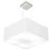 Pendente Quadrado Md-4006 Cúpula em Tecido 21-50x50cm Branco - Bivolt