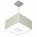 Pendente Quadrado Md-4020 Cúpula em Tecido 21/35x35cm Rústico Cinza - Bivolt