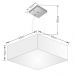 Pendente Quadrado Md-4032 Cúpula em Tecido 15-50x50cm Branco - Bivolt