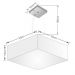 Pendente Quadrado Md-4032 Cúpula em Tecido 15-50x50cm Rústico Cinza - Bivolt