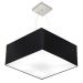 Pendente Quadrado Md-4071 Cúpula em Tecido 30-70x70cm Preto - Bivolt