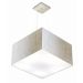 Pendente Quadrado Md-4075 Cúpula em Tecido 30-50x50cm Linho Bege - Bivolt