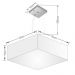 Pendente Quadrado Md-4137 Cúpula em Tecido 15-70x70cm Amarelo - Bivolt