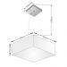 Pendente Quadrado Md-4194 Cúpula em Tecido 12-40x40cm Rústico Bege - Bivolt