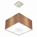 Pendente Quadrado Md-4197 Cúpula em Tecido 25-45x45cm Palha - Bivolt