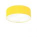 Plafon Cilíndrico Md-3005 Cúpula em Tecido 40x12cm Amarelo - Bivolt
