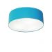 Plafon Cilíndrico Md-3005 Cúpula em Tecido 40x12cm Azul Turquesa - Bivolt
