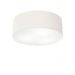 Plafon Cilíndrico Md-3005 Cúpula em Tecido 40x12cm Branco - Bivolt