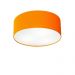 Plafon Cilíndrico Md-3005 Cúpula em Tecido 40x12cm Laranja - Bivolt
