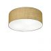 Plafon Cilíndrico Md-3005 Cúpula em Tecido 40x12cm Palha - Bivolt
