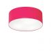 Plafon Cilíndrico Md-3005 Cúpula em Tecido 40x12cm Rosa Pink - Bivolt