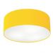 Plafon Cilíndrico Md-3006 Cúpula em Tecido 60x15cm Amarelo - Bivolt