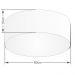 Plafon Cilíndrico Md-3006 Cúpula em Tecido 60x15cm Rústico Bege - Bivolt