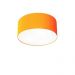Plafon Cilíndrico Md-3010 Cúpula em Tecido 30x12cm Laranja - Bivolt