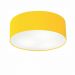 Plafon Cilíndrico Md-3014 Cúpula em Tecido 50x15cm Amarelo - Bivolt