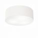 Plafon Cilíndrico Md-3014 Cúpula em Tecido 50x15cm Branco - Bivolt