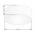 Plafon Cilíndrico Md-3014 Cúpula em Tecido 50x15cm Rústico Bege - Bivolt