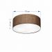Plafon Cilíndrico Md-3019 Cúpula em Tecido 80x15cm Café - Bivolt