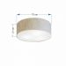 Plafon Cilíndrico Md-3019 Cúpula em Tecido 80x15cm Rústico Bege - Bivolt