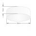 Plafon Cilíndrico Md-3046 Cúpula em Tecido 35x12cm Azul Marinho - Bivolt
