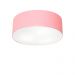 Plafon Cilíndrico Md-3046 Cúpula em Tecido 35x12cm Rosa Bebê - Bivolt