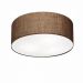 Plafon Cilíndrico Md-3047 Cúpula em Tecido 45x15cm Café - Bivolt