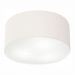 Plafon Cilíndrico Md-3055 Cúpula em Tecido 80x21cm Branco - Bivolt