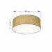 Plafon Cilíndrico Md-3055 Cúpula em Tecido 80x21cm Palha - Bivolt