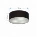 Plafon Cilíndrico Md-3055 Cúpula em Tecido 80x21cm Preto - Bivolt