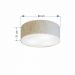Plafon Cilíndrico Md-3055 Cúpula em Tecido 80x21cm Rústico Bege - Bivolt