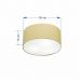 Plafon Cilíndrico Md-3057 Cúpula em Tecido 55x15cm Algodão Crú - Bivolt