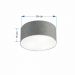Plafon Cilíndrico Md-3057 Cúpula em Tecido 55x15cm Rústico Cinza - Bivolt