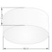 Plafon Cilíndrico Md-3058 Cúpula em Tecido 55x25cm Rústico Bege - Bivolt