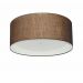 Plafon Cilíndrico Md-3161 Cúpula em Duplo Tecido 50x25cm Café - Branco - Bivolt