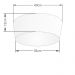 Plafon Cone Md-3003 Cúpula em Tecido 12/40x35cm Linho Bege - Bivolt