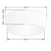 Plafon Cone Md-3004 Cúpula em Tecido 15/50x40cm Branco - Bivolt