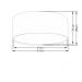 Plafon Duplo Cilíndrico Md-3036 Cúpula em Tecido 50x25cm Café - Bivolt