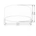 Plafon Duplo Cilíndrico Md-3037 Cúpula em Tecido 60x25cm Café - Bivolt