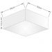 Plafon Quadrado Md-3002 Cúpula em Tecido 15/50x50cm Amarelo - Bivolt