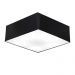 Plafon Quadrado Md-3002 Cúpula em Tecido 15/50x50cm Preto - Bivolt