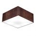 Plafon Quadrado Md-3012 Cúpula em Tecido 21/50x50cm Café - Bivolt