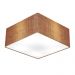 Plafon Quadrado Md-3012 Cúpula em Tecido 21/50x50cm Palha - Bivolt