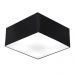 Plafon Quadrado Md-3012 Cúpula em Tecido 21/50x50cm Preto - Bivolt