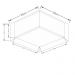 Plafon Quadrado Md-3039 Cúpula em Tecido 25-50x35cm Café - Bivolt